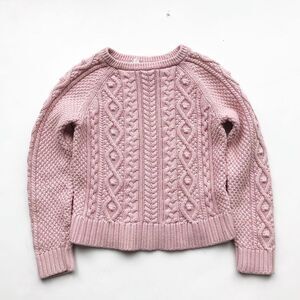 Gapkids blush cable knit sweater EUC XL(12-13Y)